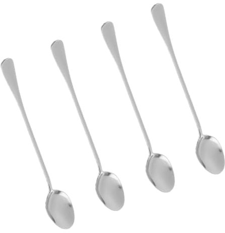 8 Pezzi Cucchiai resistenti e sicuri da usare Cucchiai per cocktail e aperitivi cucchiaino da caffè cucchiaio per mescolare cucchiaio da cucina manico lungo cucchiaio lungo ufficio
