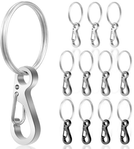12 Sets Karabinerhaken Klein Schlüsselring Karabiner Mini Karabiner Set Metallfeder Karabinerhaken Mini Paracord Aufhängeklammern Karabiner Klein Schlüsselanhänger Haken Für Kameragurt Taschenlampe