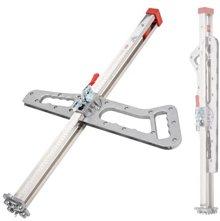 TOPWAY Taglierina manuale per cartongesso con manico pieghevole, larghezza di taglio 60cm, utensile per taglio di pannelli in gesso per lavori di falegnameria fai da te e miglioramenti domestici