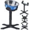 DOUDING Raised Dog Bowl, Elevated Dog Bowls Stand wtih Stainless Steel Dog Food Bowl, Heights and Tilted Adjust for Small/Medium/Large dogs, Non-Slip