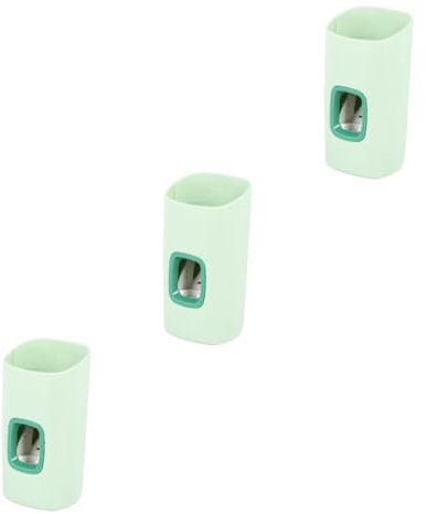 FRCOLOR 3 Stk Zahnpastapresse Ausdrücker für Zahnpastatuben Zahnbürstenhalter zur Wandmontage zahnpastaspender kinder toothpaste dispenser Spender für Zahnpasta automatischer Quetscher Abs