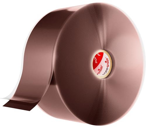 POPPSTAR Nastro in silicone autoagglomerante, 11m x 50mm, nastro isolante e sigillante (acqua, aria), marrone-rosso, 1 rotolo