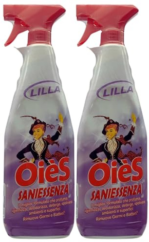 Detergente Spray Igienizzante - LILLA - Deterge, Profuma, Spolvera, Deodora Ambienti e Superfici. Rimuove Germi e Batteri 750ml (2)