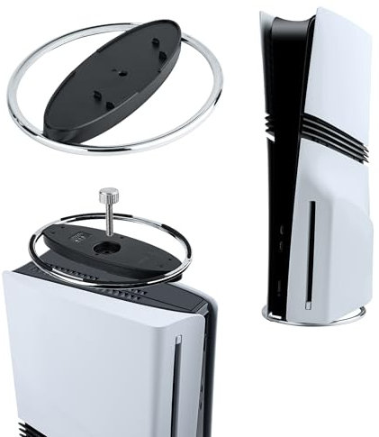 Mcbazel Support Vertical pour PS5 - Base Circulaire Universelle pour Consoles PS5/PS5 Slim/PS5 Pro en Position Verticale