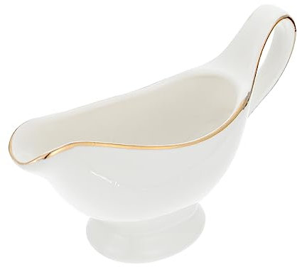 PAMINGONO Salsera De Edge Jarra Para Leche y Salsas Salsera De Cocina Para Eventos y Comidas Occidentales