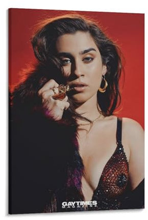 SANWYA Lauren Jauregui Collection Poster, Prominente, dekorative Gemälde, Rahmen-Stil, 40 x 60 cm