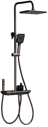 asdchZen Set Miscelatore Doccia termostatico Sistema Doccia Digitale a LED Moderno Bagno Display Temperatura Set Rubinetto Doccia Miscelatore Bagno Rainfall Set Doccia Bidet