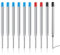 HANBI 10 Pièces Recharges de Stylo à Bille Recharge Stylo Bille, Longueur 99mm Pointe Moyenne 1,0MM Compatible avec tous les Stylos à Bille Parker(6 Bleu + 2 Noir + 2 Rouge)