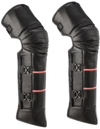 BLUEZY Winter Motorrad Knieschoner, Kniewärmer, Beinlinge Radsport Herren Damen, Beinschutz Roller, Wsserdicht Kniebandage Kniebein Beinschutz Wärmerschutz Beinwärmer L