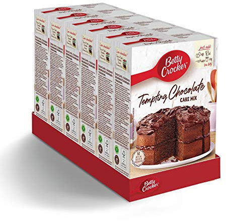 Betty Crocker Tempting Chocolate Cake Mix 425g (Pack of 6)