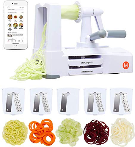 Mealthy 4335496302, Spiralizer, White, Grey