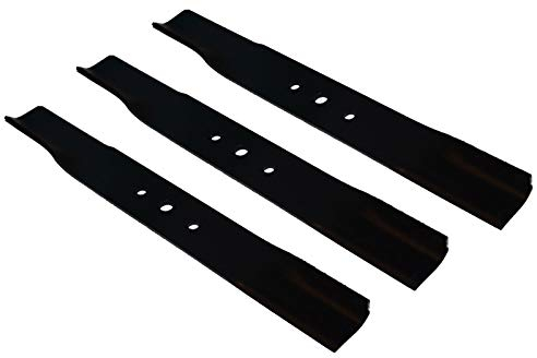 Lot de 3 lames de tracteur tondeuse 30 cm pour Husqvarna Husky, Rider / 5065518-01, 5066687-01, 5066765-01, 5310050-11