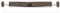 Ckey Panzerriegel Querriegel Panzerriegelschloss Türsicherheit Schließzylinder (Braun, 750 mm)