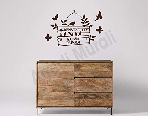 ADESIVI MURALI PERSONALIZZATI BENVENUTO, DECORAZIONI MURALI PER ARREDARE ADESIVI DA PARETE PERSONALIZZATI SCRITTE DA MURO PERSONALIZZATE