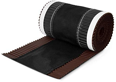 DQ-PP FIRSTBAND | Länge 5m | vRoll | Breite 320mm | Braun RAL 8017 |Aluminium PP Vlies | Selbstklebend | Dach Dachfirst Firstrolle First Rollfirst Band | Grat Gratrolle Gratband Firstabdeckung