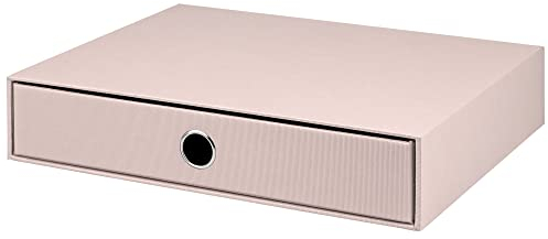 Rössler Papier 1524452580 - S.O.H.O. Schubladenbox für DIN A4, mit Griffloch, Powder, 343 x 250 x 65 mm, 1 Stück