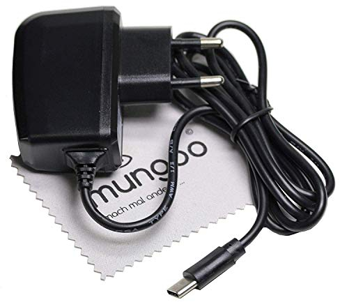 Ladegerät passend für Cubot A5, Cubot King Kong 3, Cubot Note Plus, Cubot Power, Cubot X19 USB Typ-C Ladekabel Kabel Schnell-Netzladegerät Netzteil 2A OTB mit mungoo Displayputztuch