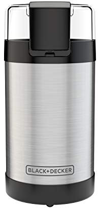 Black & Decker CBG110SC Easy Touch Electric Smartgrind Coffee & Spice Grinder, Black
