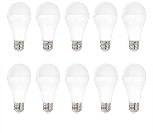 NCC-Licht 10 x LED Leuchtmittel Birnenform 15W = 100W E27 matt 4000K (Neutralweiß)