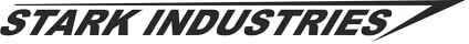 tradercat Auto Aufkleber Stark Industries Tuning (2 Stück) - 14.5x13cm - Sticker für alle Oberflächen - Fenster, Seitenspiegel, Heckscheibe, Motorhaube, Fahrzeug – mit Anleitung (Schwarz)