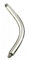 Piercingfaktor Piercing Ersatz Gewinde Banane Stab Stecker gebogen Silber Farben Chirurgenstahl Stärke 2,0mm x 10mm