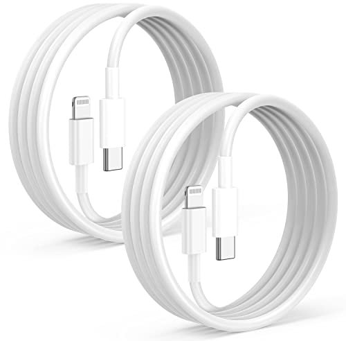 Paquete de 2 Cables de Carga rápida de 3m [Certificado Apple MFi], Cable USB Tipo C a Lightning para Apple iPhone14/13/12/11 Pro/Pro Max/XR XS MAX X 8 Plus