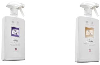 Autoglym Fast Glass, 500ml - Car Window Cleaner for Windscreen, Windshield & Leather Cleaner, 500ml - Car Leather Cleaner Deep Cleans and Freshens Automotive Leather Upholstery