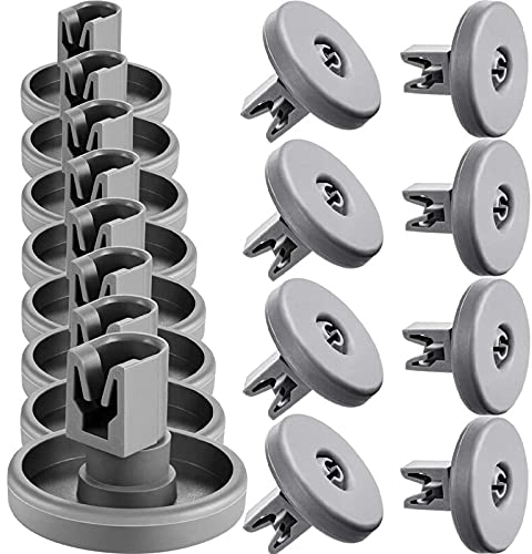 KBREE 16 Paquete de Ruedas de lavavajillas Ruedas de Cesta Inferior para AEG Electrolux Favorito Zanussi Lavavajillas Ruedas