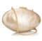 EROUGE Damen-Clutch-Handtasche mit Perlen, Acryl, für Abend, Hochzeit, Party, Pearl Gold