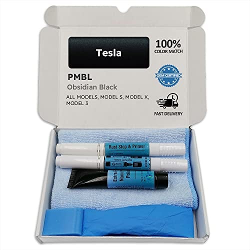 Genuine Colors Lackstift OBSIDIAN BLACK PMBL für Tesla Schwarz MODEL S X 3