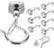 OXTXO Magnetic Hooks with Snap,26.5 lb+ Strong Magnets,Heavy Duty Q Hooks for Cars,Cruise,Garage Doors,BBQ Grill,Refrigerators