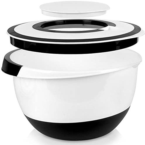 Vilde Küchenrührschüssel Schüssel Mixschüssel Teigschüssel Rührschüssel Rührschale mit Deckel 5 L