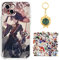 Staremeplz Compatible with iPhone 6 Plus / 6s Plus Case Genshin Impact Anime Game Design [With Vision Keychain and 50pcs Stickers] Cartoon Transparent Soft Silicona Case for iPhone 6 Plus / 6s Plus
