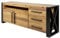riess-ambiente.de Massivholz Sideboard Thor 195cm Vintage braun Pinie recycelt Industrial