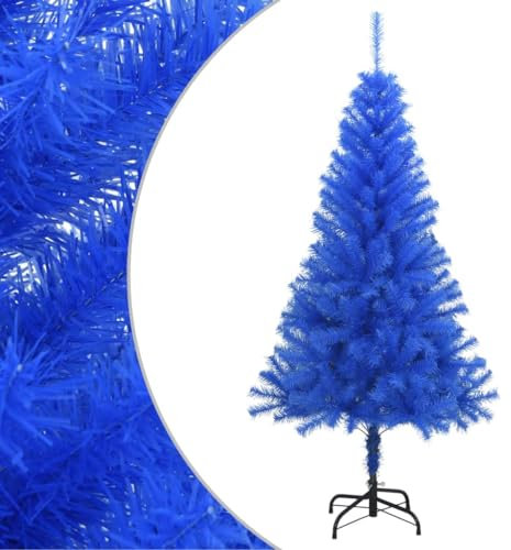 Christbaum künstlich,USB Weihnachtsbaum,Tannenbaum,Künstlicher Weihnachtsbaum mit Ständer Blau 150 cm PVCchristmas Tree,Weihnachtsbaum mit Beleuchtung,
