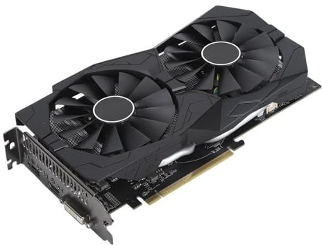ciciglow RX580 Grafikkarte, 8 GB GDDR5 256BIT PCI Express 3.0 X16 Desktop-Computer Gaming-Grafikkarte Dualer Lüfter Unterstützt HDMI DisplayPort DVI-Anschluss