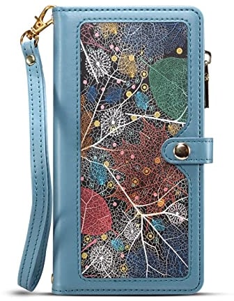 SNCLET Wallet Case Hülle für OnePlus Ace 3V Handyhülle Tasche Folio Cover PU Leder Geldbörsen-Etui Magnet RFID Blocker Schutzhülle mit 10 Kartenfächer Klapphülle für OnePlus Ace 3V,Blau