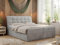 MKS MEBLE Boxspringbett 120x200 Grau Samt, Bett mit Multipocket Matratze H3 und Topper, Polsterbett 120x200 mit Bettkasten und Kopfteil, DIEGOS Hellgrau Velvet
