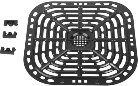 Air Fryer Replacement Grill Pan, Air Fryer Accessories, Non-Stick Coating, Air Fryer Liners, Reusable BBQ Rack Grill Plate Tray Replacement Basket Parts Rack for Kitchen