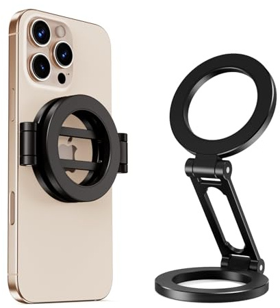 elitehood Dual Magnetic Magsafe Handy Ständer - Handyhalterung Tisch/Wand/Gym für iPhone 16/15/14/13/12 Pro Max, Handyständer für Tisch & Schreibtisch Kompatibel mit Magsafe Hüllen
