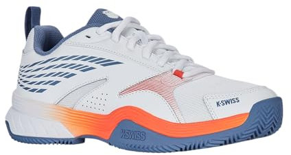 K-Swiss Speedex, Scarpe da Tennis Uomo, White Infinity Scarlet Ibis, 43 EU