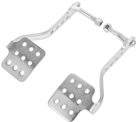 Gatuida 1 Paar Go-kart-pedale Drosselrückholfederhalterung Driftwagen Spuren Twist Gaspedalsatz Achse Go-karts Gehen Rennen Kabel Extender Gaspedale Bremse Kette Motor Aluminium Silver