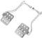Gatuida 1 Paar Go-kart-pedale Drosselrückholfederhalterung Driftwagen Spuren Twist Gaspedalsatz Achse Go-karts Gehen Rennen Kabel Extender Gaspedale Bremse Kette Motor Aluminium Silver
