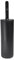 ReBorn Recycled Toilet Brush - Bathroom Toilet Bowl Brush & Holder - Anti Drip 360° Hourglass Brush Head - Closed Fit Storage Cover - Replaceable Heads - Made in Britain (Graphite Black)