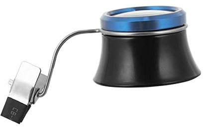 Anneome Aufsteckbare Brillenlupe für Uhrenreparatur 20x, Schwarz