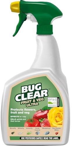 HOCHSTE® Bug Clear Fruit and Veg Ready to Use Spray, Protects Harvest, Quick and Easy, Kills Pests on Contact, Direct Application, Reliable Protection for Crops