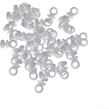 50 ganci per tende in plastica per scorrevolezza in camper e roulotte