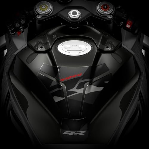 Az Graphishop Tankpad 3D kompatibel mit BMW S 1000 RR 2025-2026 Schutz vor Stößen und Kratzern Made in Italy GP-6004 (Black Storm)