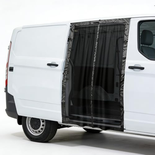 SWTHM Mosquitera magnética para furgoneta, mosquitera con imanes resistentes y cinta adhesiva fuerte para puerta corredera de coche, compatible con Vito y Marco Polo para Ford Transit Custom, 150 x