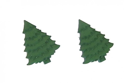 Miniblings Tannenbaum Ohrstecker Tannenohrringe Weihnachtsbaum grün Baum - Handmade Modeschmuck I Ohrringe Stecker Ohrschmuck
